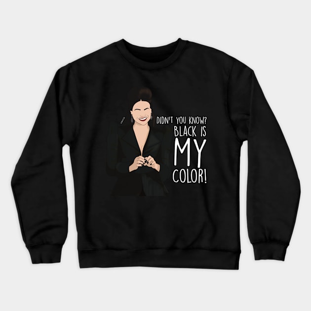 black is my color Crewneck Sweatshirt by Gabi Veiga